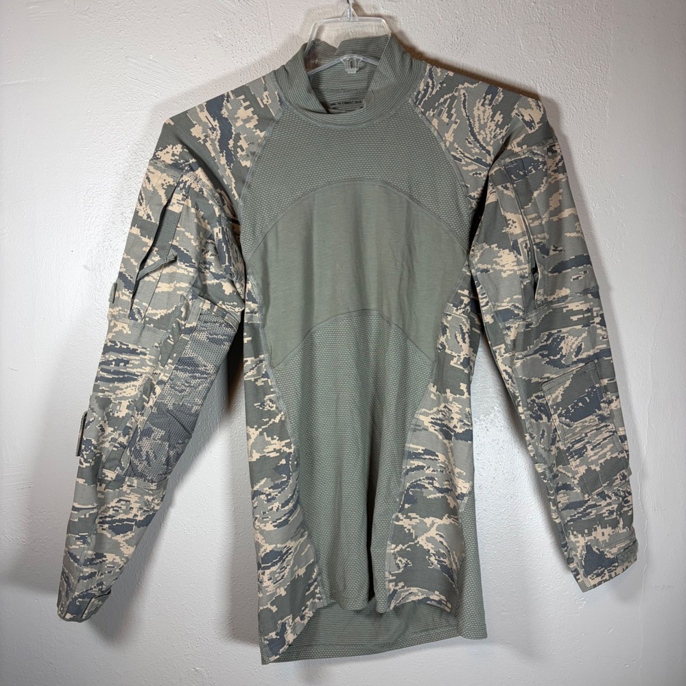 Massif Men Small ABU Combat Shirt Digital Camo Tactical Military Non-FR Made USA
